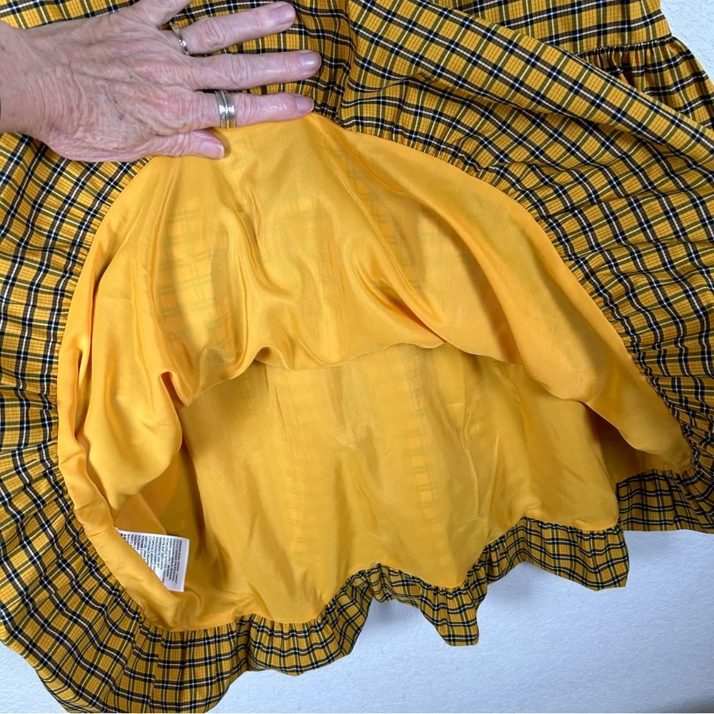 Levi’s Women Sz XS NWT dropped waist bubble skirt taffeta School Girl Y2K preppy - Picture 6 of 11